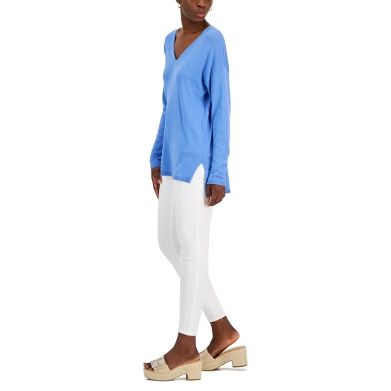 Best deal 😍 INC International Concepts 👩 Women's Solid V-Neck Sweater, Created For Macy's Ebb And Flow ⌛ 6 Best deal 😍 INC International Concepts 👩 Women's Solid V-Neck Sweater, Created For Macy's Ebb And Flow ⌛ - Image 4