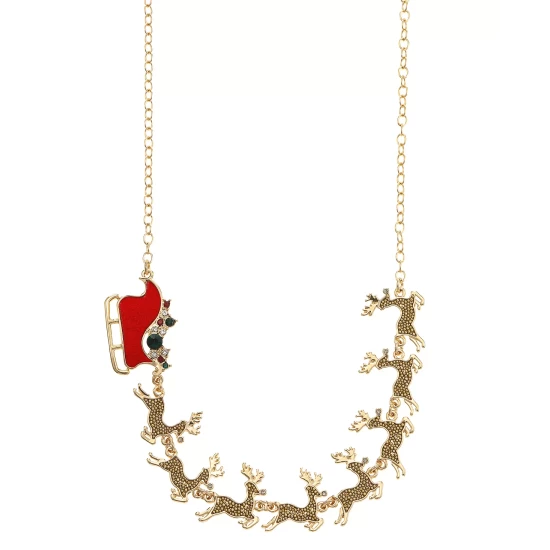 Best deal ๐ INC International Concepts Gold-Tone Crystal Reindeer & Sleigh Statement Necklace, 18 + 3 Extender, Created For Macy's ๐ฅฐ 6 Best deal ๐ INC International Concepts Gold-Tone Crystal Reindeer & Sleigh Statement Necklace, 18 + 3 Extender, Created For Macy's ๐ฅฐ - Image 4