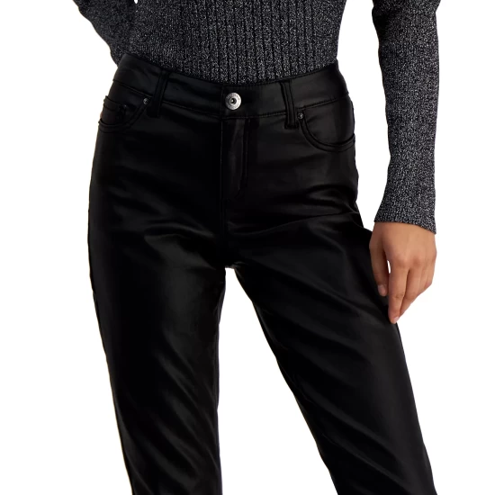 Best Pirce โญ INC International Concepts ๐ฉ Women's Mid-Rise ๐งฅ Coated Straight-Leg ๐ Jeans, Created For Macy's ๐งฅ Coated Black โ๏ธ 7 Best Pirce โญ INC International Concepts ๐ฉ Women's Mid-Rise ๐งฅ Coated Straight-Leg ๐ Jeans, Created For Macy's ๐งฅ Coated Black โ๏ธ - Image 5