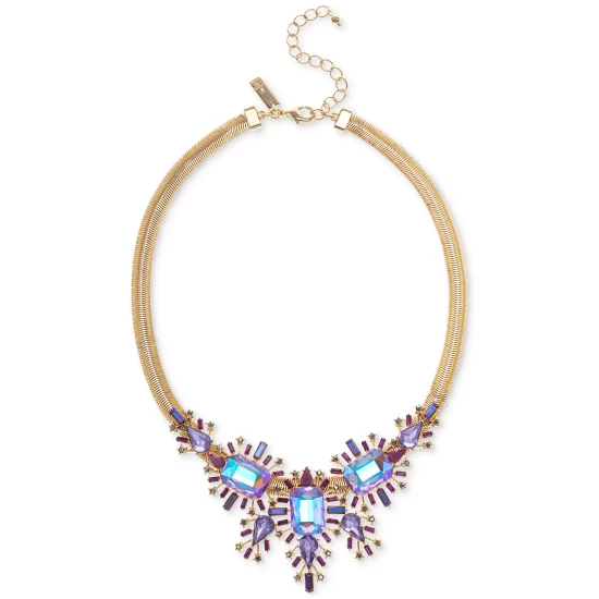 Best reviews of ✔️ INC International Concepts Gold-Tone Purple Mixed Stone Cluster Statement Necklace, 17 + 3 Extender, Created For Macy's 👏 4 Best reviews of ✔️ INC International Concepts Gold-Tone Purple Mixed Stone Cluster Statement Necklace, 17 + 3 Extender, Created For Macy's 👏 - Image 2