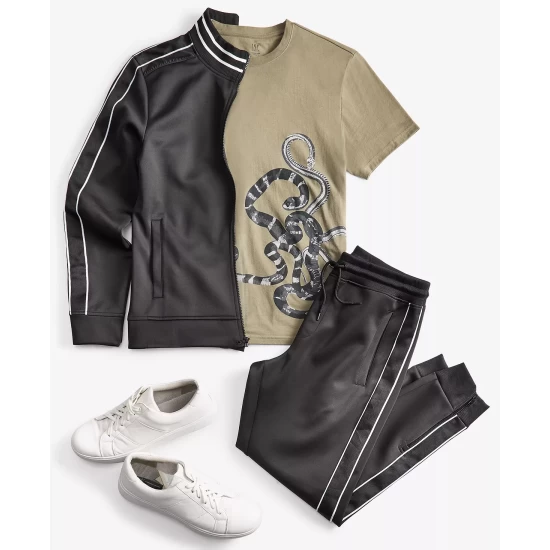 Best deal ๐ฏ INC International Concepts Men's Neoprene Track Jogger Jacket, Created For Macy's Harbor Gre โค๏ธ 7 Best deal ๐ฏ INC International Concepts Men's Neoprene Track Jogger Jacket, Created For Macy's Harbor Gre โค๏ธ - Image 5