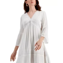 Hot Sale 🔥 INC International Concepts 👩 Women's Pull-On Flare-Leg 👖 Jeans, Created For Macy's Medium Indigo 🤩 -Inc International Sales unnamed file 1115