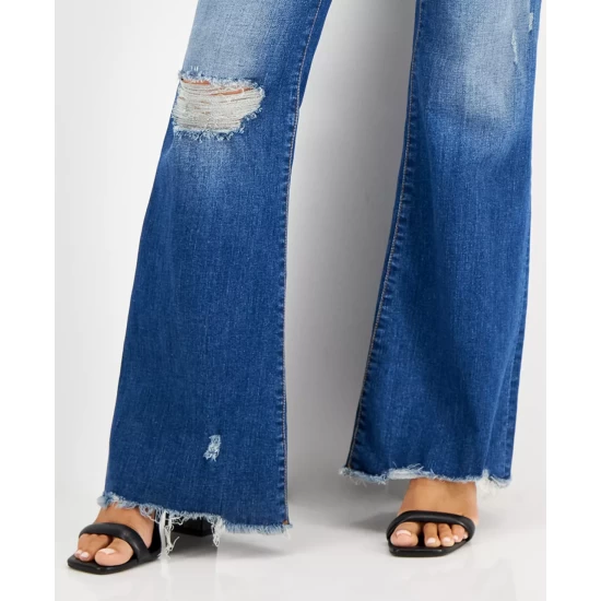 Best Pirce โค๏ธ INC International Concepts ๐ฉ Women's Ripped Flare-Leg ๐ Jeans, Created For Macy's Medium Indigo ๐งจ 9 Best Pirce โค๏ธ INC International Concepts ๐ฉ Women's Ripped Flare-Leg ๐ Jeans, Created For Macy's Medium Indigo ๐งจ - Image 7