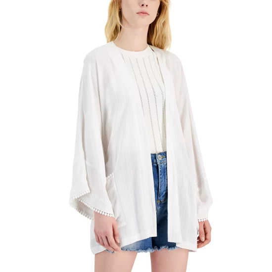 Cheapest ๐ฅ INC International Concepts ๐ฉ Women's Metallic Crinkle Gauze Tie Waist Top, Created For Macy's Bright White ๐ 6 Cheapest ๐ฅ INC International Concepts ๐ฉ Women's Metallic Crinkle Gauze Tie Waist Top, Created For Macy's Bright White ๐ - Image 4