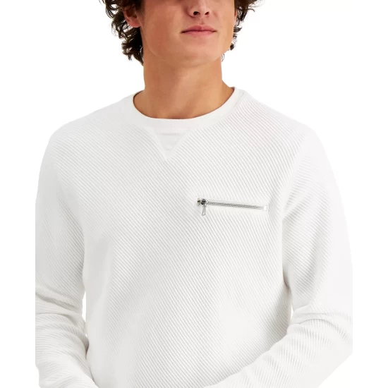 Best Sale ๐ INC International Concepts Men's Ottoman Ribbed T-Shirt, Created For Macy's White Pure ๐ 6 Best Sale ๐ INC International Concepts Men's Ottoman Ribbed T-Shirt, Created For Macy's White Pure ๐ - Image 4