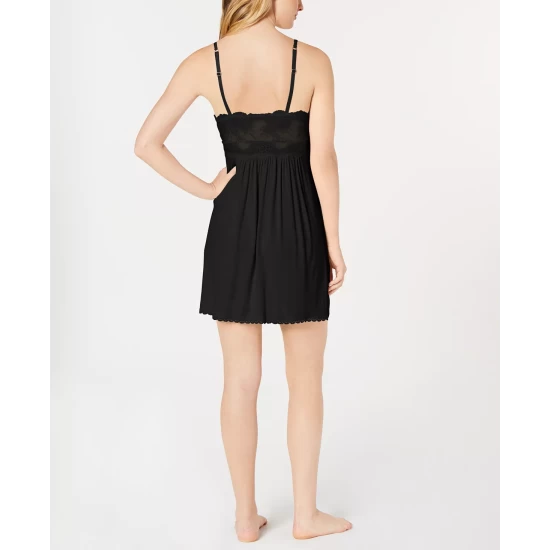 Cheap 😀 INC International Concepts Heavenly Soft Lace-Trimmed Knit Nightgown Lingerie, Created For Macy's Purple Dynasty ⌛ 4 Cheap 😀 INC International Concepts Heavenly Soft Lace-Trimmed Knit Nightgown Lingerie, Created For Macy's Purple Dynasty ⌛ - Image 2