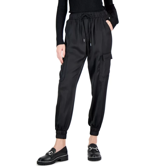 Discount โญ INC International Concepts ๐ฉ Women's High-Rise Cargo Jogger Pants, Created For Macy's Deep Black ๐ 7 Discount โญ INC International Concepts ๐ฉ Women's High-Rise Cargo Jogger Pants, Created For Macy's Deep Black ๐ - Image 5