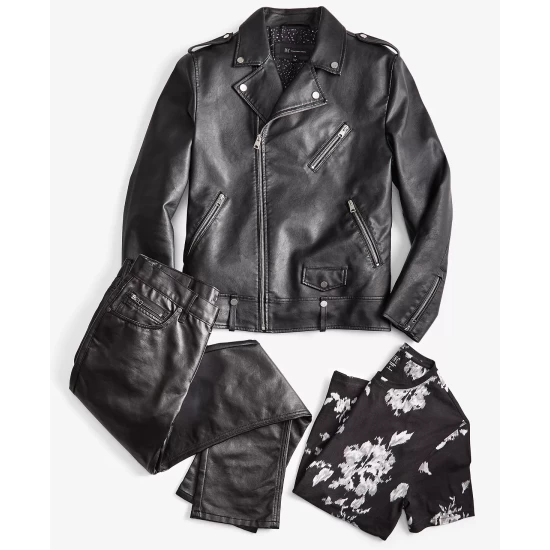 Coupon ✔️ INC International Concepts Men's Ken Pleather Biker Jacket, Created For Macy's Deep Black ✨ 6 Coupon ✔️ INC International Concepts Men's Ken Pleather Biker Jacket, Created For Macy's Deep Black ✨ - Image 4