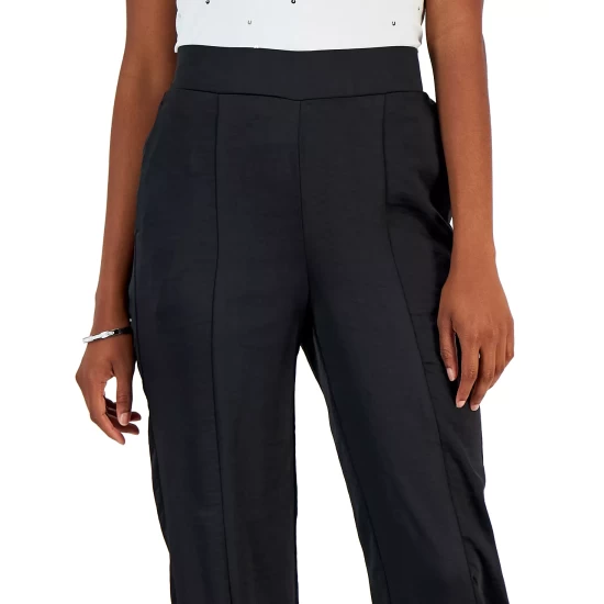 Best Pirce ๐ฅ INC International Concepts ๐ฉ Women's Ruched Satin Jogger Pants, Created For Macy's Deep Black ๐ 7 Best Pirce ๐ฅ INC International Concepts ๐ฉ Women's Ruched Satin Jogger Pants, Created For Macy's Deep Black ๐ - Image 5