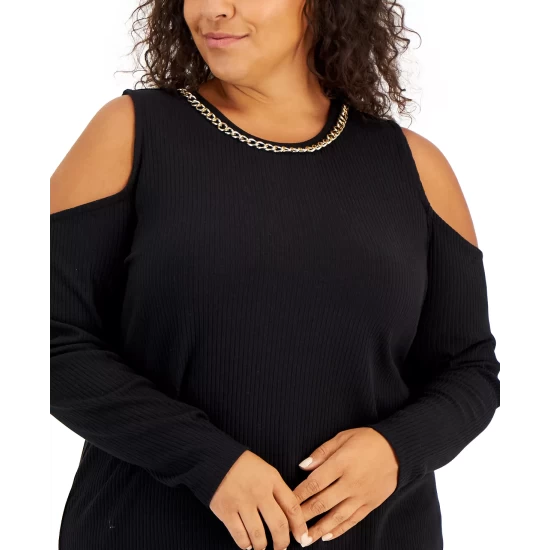 Best reviews of โ๏ธ INC International Concepts Plus Size Ribbed Chain-Trim Cold-Shoulder Top, Created For Macy's Bright White ๐ 4 Best reviews of โ๏ธ INC International Concepts Plus Size Ribbed Chain-Trim Cold-Shoulder Top, Created For Macy's Bright White ๐ - Image 2