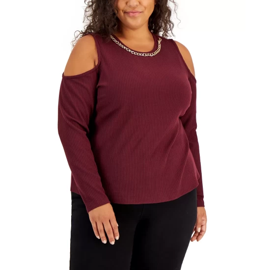 Best reviews of โ๏ธ INC International Concepts Plus Size Ribbed Chain-Trim Cold-Shoulder Top, Created For Macy's Bright White ๐ 6 Best reviews of โ๏ธ INC International Concepts Plus Size Ribbed Chain-Trim Cold-Shoulder Top, Created For Macy's Bright White ๐ - Image 4