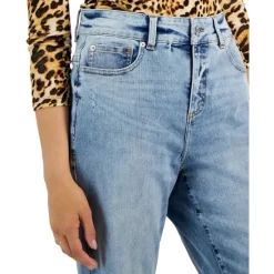 Promo 🔥 INC International Concepts 👩 Women's Curvy High-Rise Straight-Leg 👖 Jeans, Created For Macy's Light Indigo ⌛ -Inc International Sales unnamed file 1281
