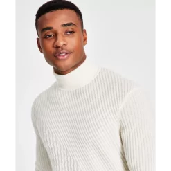 Brand new 🎁 INC International Concepts Men's Cashmere Mixed-Stitch Turtleneck Sweater, Created For Macy's Deep Black 🔔 11 Brand new 🎁 INC International Concepts Men's Cashmere Mixed-Stitch Turtleneck Sweater, Created For Macy's Deep Black 🔔 -Inc International Sales unnamed file 1305