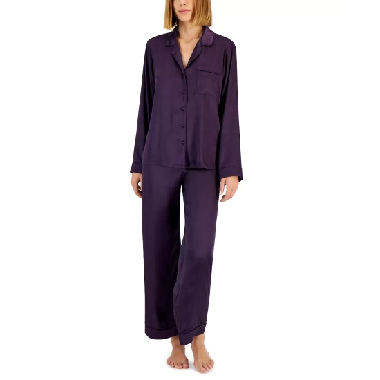 Best Sale ๐ INC International Concepts Satin Notch Collar Pajama Set, Created For Macy's Medieval Blue ๐ 12 Best Sale ๐ INC International Concepts Satin Notch Collar Pajama Set, Created For Macy's Medieval Blue ๐ - Image 10