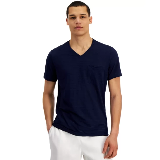 Brand new ๐งจ INC International Concepts Men's Broken-Stripe V-Neck T-Shirt, Created For Macy's White Pure โญ 8 Brand new ๐งจ INC International Concepts Men's Broken-Stripe V-Neck T-Shirt, Created For Macy's White Pure โญ - Image 6