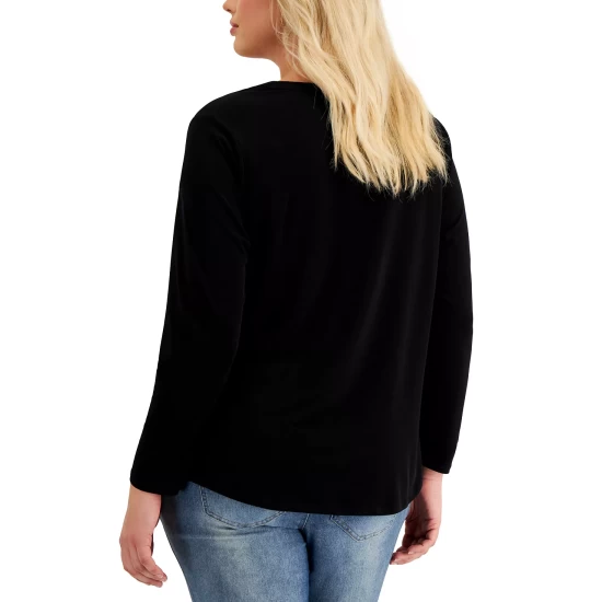 Deals ๐ INC International Concepts Plus Size Zip-Pocket Top, Created For Macy's Teal Kingfisher ๐ 6 Deals ๐ INC International Concepts Plus Size Zip-Pocket Top, Created For Macy's Teal Kingfisher ๐ - Image 4