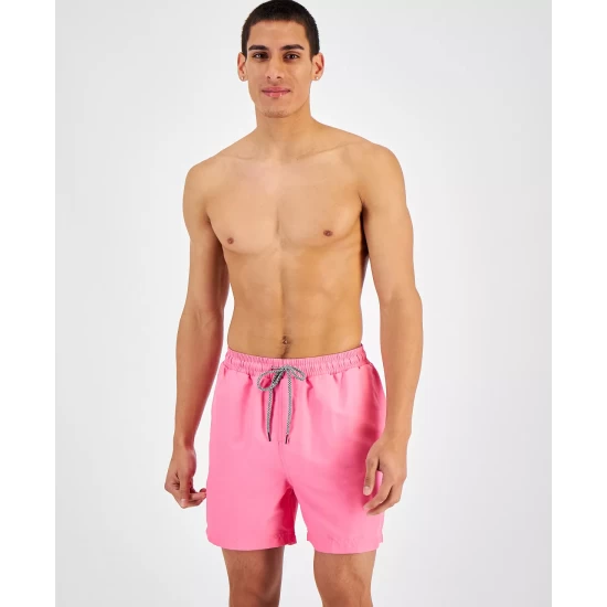 Deals ๐ INC International Concepts INC Men's Regular-Fit Quick-Dry Solid 5 Swim Trunks, Created For Macy's Dahlia Mauve ๐ 4 Deals ๐ INC International Concepts INC Men's Regular-Fit Quick-Dry Solid 5 Swim Trunks, Created For Macy's Dahlia Mauve ๐ - Image 2