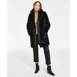 Inc International Sales 41 Outlet 🎁 INC International Concepts 👩 Women's Sequin-Front Hoodie, Created For Macy's Deep Black 🛒