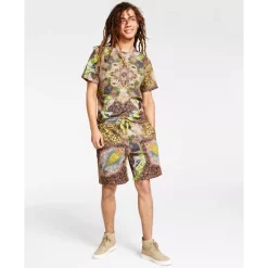 Cheapest 🥰 INC International Concepts I.N.C. International Concepts® Men's Regular-Fit Paisley 9 Drawstring Shorts, Created For Macy's Lentil Sprout 🤩 -Inc International Sales unnamed file 1458