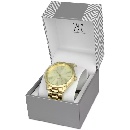 Promo 🤩 INC International Concepts 👩 Women's Gold-Tone Bracelet ⌚ Watch 42mm, Created For Macy's ✔️ 8 Promo 🤩 INC International Concepts 👩 Women's Gold-Tone Bracelet ⌚ Watch 42mm, Created For Macy's ✔️ - Image 6