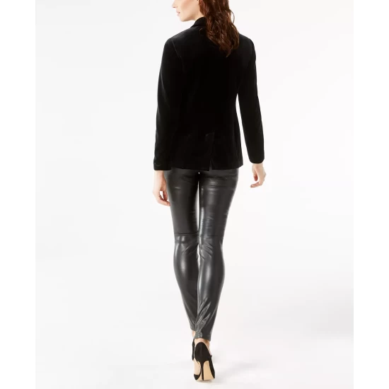 Discount 🌟 INC International Concepts 👩 Women's Velvet Blazer, Created For Macy's Royal Velvet 😍 5 Discount 🌟 INC International Concepts 👩 Women's Velvet Blazer, Created For Macy's Royal Velvet 😍 - Image 3