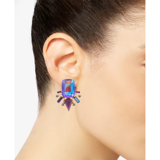Best Pirce ๐ INC International Concepts Gold-Tone Purple Mixed Stone Cluster Statement Stud Earrings, Created For Macy's ๐งจ 5 Best Pirce ๐ INC International Concepts Gold-Tone Purple Mixed Stone Cluster Statement Stud Earrings, Created For Macy's ๐งจ - Image 3