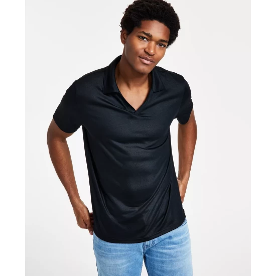 Buy ⌛ INC International Concepts Men's Luca Classic-Fit Short-Sleeve Open-Placket Polo 👕 Shirt, Created For Macy's Antique White 🔥 6 Buy ⌛ INC International Concepts Men's Luca Classic-Fit Short-Sleeve Open-Placket Polo 👕 Shirt, Created For Macy's Antique White 🔥 - Image 4