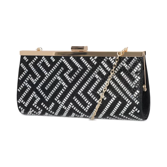 Hot Sale ๐ INC International Concepts Lexy Minaudiere Clutch, Created For Macy's Black/white Geo โ 7 Hot Sale ๐ INC International Concepts Lexy Minaudiere Clutch, Created For Macy's Black/white Geo โ - Image 5