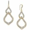 Brand new 🔔 INC International Concepts Gold-Tone Pavé Interlocking Link Drop Earrings, Created For Macy's Gold/cryst 🥰 -Inc International Sales unnamed file 1591