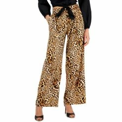 Promo ๐ INC International Concepts ๐ฉ Women's Cheetah-Print Wide-Leg Pull-On Pants, Created For Macy's Caterina Cheetah ๐งจ