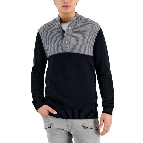 Top 10 😀 INC International Concepts Men's Colorblocked Mock Neck Sweater Created For Macy's Heather Grey ❤️ 3 Top 10 😀 INC International Concepts Men's Colorblocked Mock Neck Sweater Created For Macy's Heather Grey ❤️