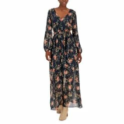 Coupon ✔️ INC International Concepts INC Printed Tie-Waist Maxi 👗 Dress, Created For Macy's Tidal Combo 👏