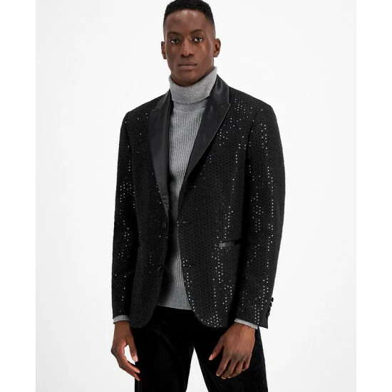 Brand new ๐ INC International Concepts Men's Slim-Fit Sequin Sport ๐งฅ Coat, Created For Macy's Inc Gold ๐ 3 Brand new ๐ INC International Concepts Men's Slim-Fit Sequin Sport ๐งฅ Coat, Created For Macy's Inc Gold ๐