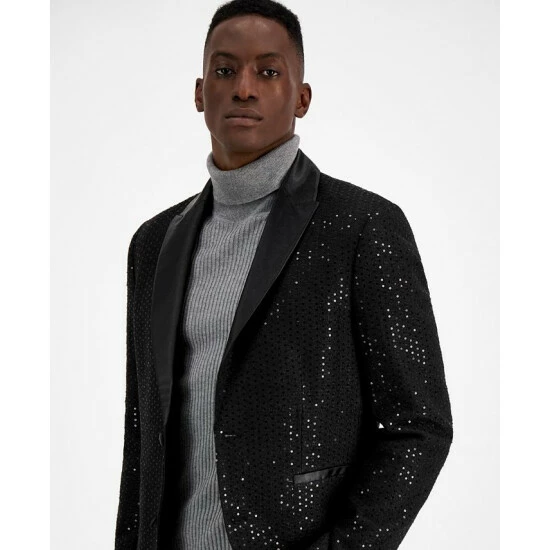Brand new ๐ INC International Concepts Men's Slim-Fit Sequin Sport ๐งฅ Coat, Created For Macy's Inc Gold ๐ 6 Brand new ๐ INC International Concepts Men's Slim-Fit Sequin Sport ๐งฅ Coat, Created For Macy's Inc Gold ๐ - Image 4