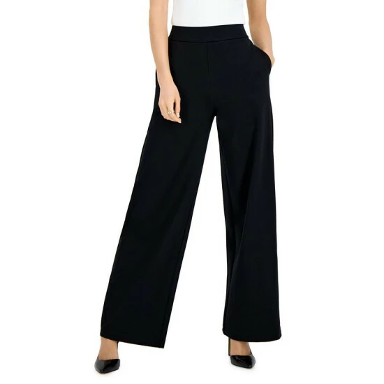 Wholesale ๐ INC International Concepts INC Petite High-Rise Wide-Leg Ponte Pants, Created For Macy's Deep Black ๐ฅ 3 Wholesale ๐ INC International Concepts INC Petite High-Rise Wide-Leg Ponte Pants, Created For Macy's Deep Black ๐ฅ