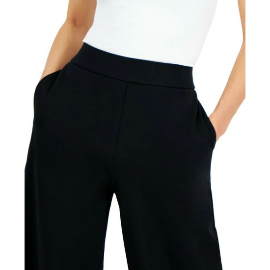 Wholesale ๐ INC International Concepts INC Petite High-Rise Wide-Leg Ponte Pants, Created For Macy's Deep Black ๐ฅ 6 Wholesale ๐ INC International Concepts INC Petite High-Rise Wide-Leg Ponte Pants, Created For Macy's Deep Black ๐ฅ - Image 4
