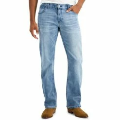 Promo ๐ INC International Concepts Men's Rockford Boot Cut ๐ Jeans, Created For Macy's Light Wash ๐
