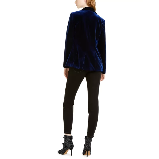 Discount 🌟 INC International Concepts 👩 Women's Velvet Blazer, Created For Macy's Royal Velvet 😍 7 Discount 🌟 INC International Concepts 👩 Women's Velvet Blazer, Created For Macy's Royal Velvet 😍 - Image 5