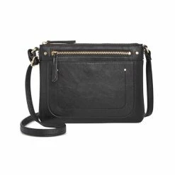 Best reviews of โญ INC International Concepts Riverton East West Crossbody, Created For Macy's Black/gold ๐