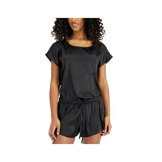 Budget โค๏ธ INC International Concepts Satin Shorts Pajama Set, Created For Macy's Deep Black ๐ 5 Budget โค๏ธ INC International Concepts Satin Shorts Pajama Set, Created For Macy's Deep Black ๐ - Image 3