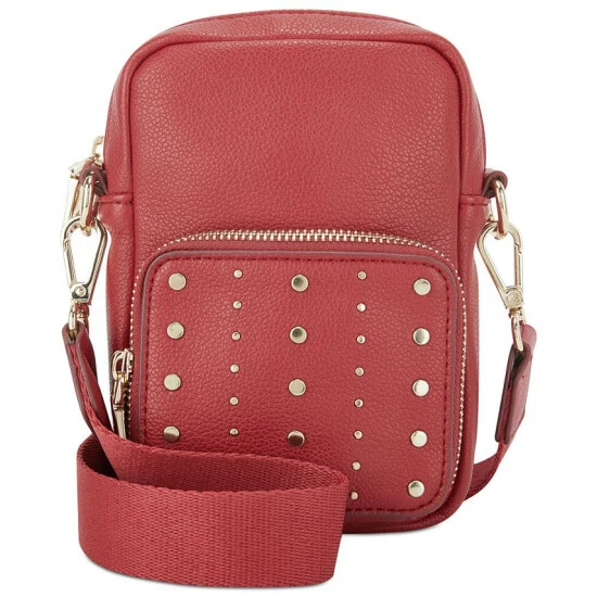 Deals ✨ INC International Concepts Haldi Zip-Around Studded Crossbody, Created For Macy's True Red 👏 3 Deals ✨ INC International Concepts Haldi Zip-Around Studded Crossbody, Created For Macy's True Red 👏