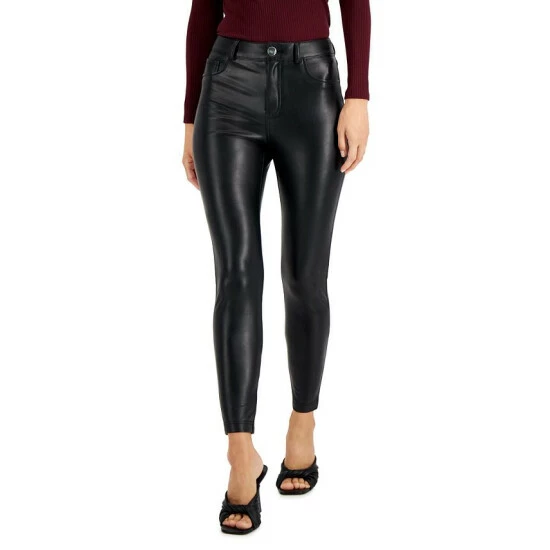 Budget โจ INC International Concepts Petite Faux-Leather Skinny Pants, Created For Macy's Deep Black ๐คฉ 3 Budget โจ INC International Concepts Petite Faux-Leather Skinny Pants, Created For Macy's Deep Black ๐คฉ