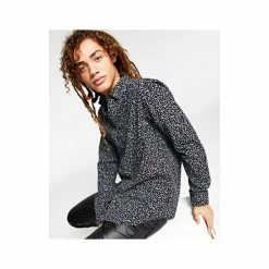 Discount 🎁 INC International Concepts I.N.C. International Concepts® Men's Regular-Fit Floral Ditsy-Print 👚 Shirt, Created For Macy's Goblin Blue ❤️ -Inc International Sales unnamed file 1845