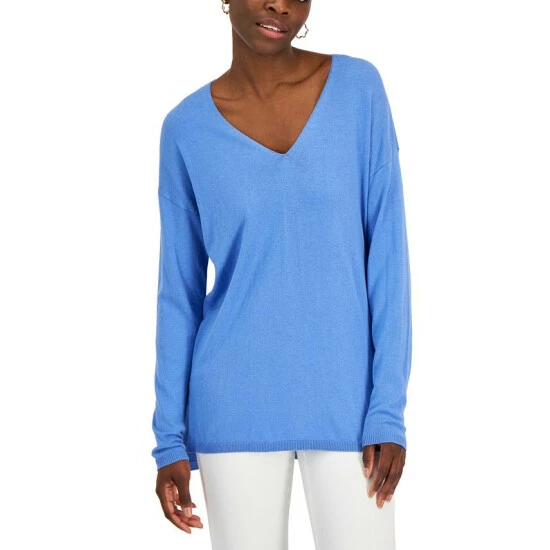Best deal 😍 INC International Concepts 👩 Women's Solid V-Neck Sweater, Created For Macy's Ebb And Flow ⌛ 3 Best deal 😍 INC International Concepts 👩 Women's Solid V-Neck Sweater, Created For Macy's Ebb And Flow ⌛