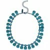 New 🎉 INC International Concepts Metallic Blue-Tone Color Mixed Stone Statement Necklace, 16 + 3 Extender, Created For Macy's 😀 -Inc International Sales unnamed file 1857
