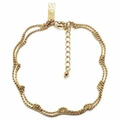 Brand new ๐ INC International Concepts Gold-Tone Scalloped Double-Chain Anklet, Created For Macy's ๐