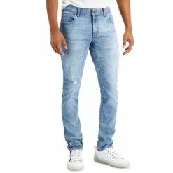 Deals ๐ INC International Concepts Men's Light Wash Skinny Ripped ๐ Jeans, Created For Macy's ๐