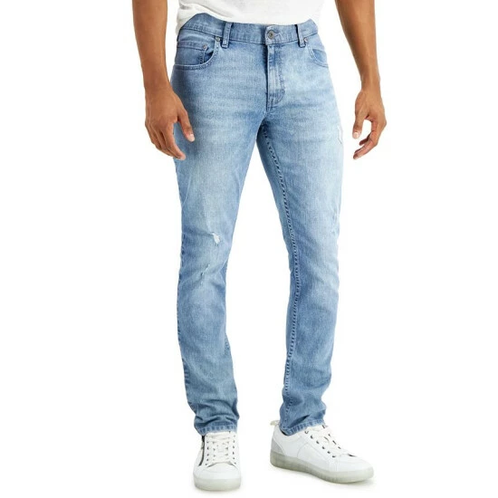 Deals ๐ INC International Concepts Men's Light Wash Skinny Ripped ๐ Jeans, Created For Macy's ๐ 3 Deals ๐ INC International Concepts Men's Light Wash Skinny Ripped ๐ Jeans, Created For Macy's ๐