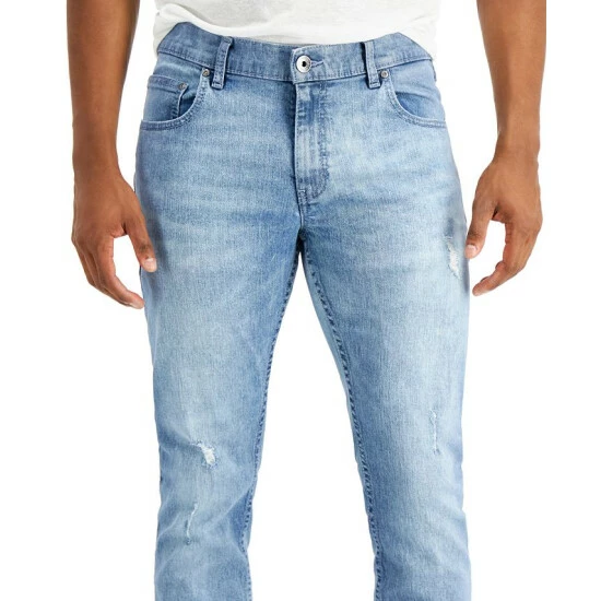 Deals ๐ INC International Concepts Men's Light Wash Skinny Ripped ๐ Jeans, Created For Macy's ๐ 6 Deals ๐ INC International Concepts Men's Light Wash Skinny Ripped ๐ Jeans, Created For Macy's ๐ - Image 4