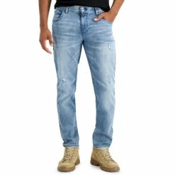 Promo ๐ฏ INC International Concepts Men's Tapered ๐ Jeans, Created For Macy's Light Wash ๐
